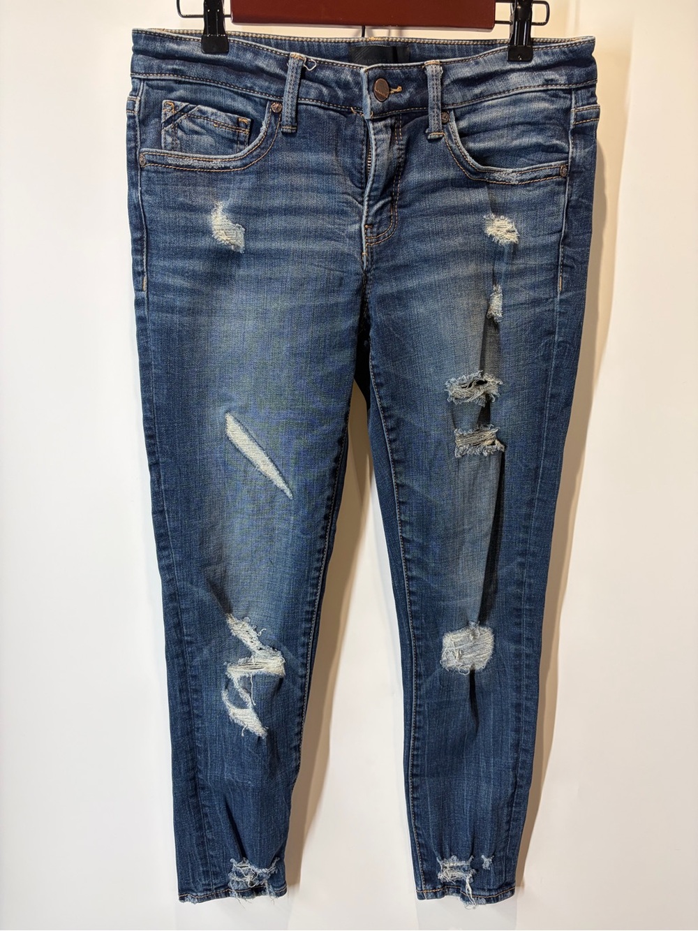 Lucky Brand Skinny Distressed Blue Jeans